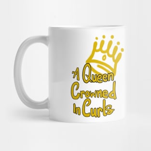 Queen Crowned in Curls Mug